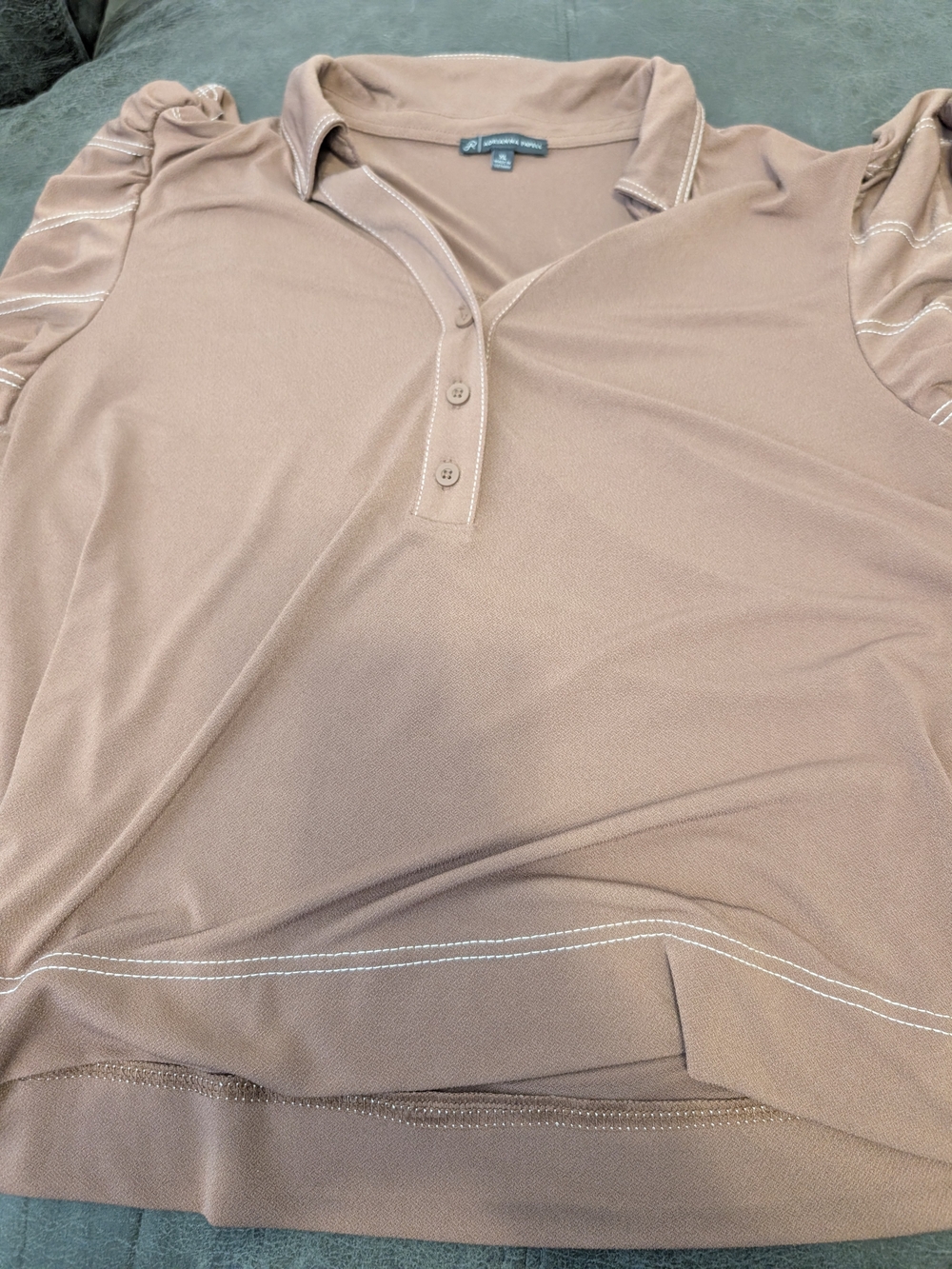 Adrianna Papell Women's Dressy Polo Blouse